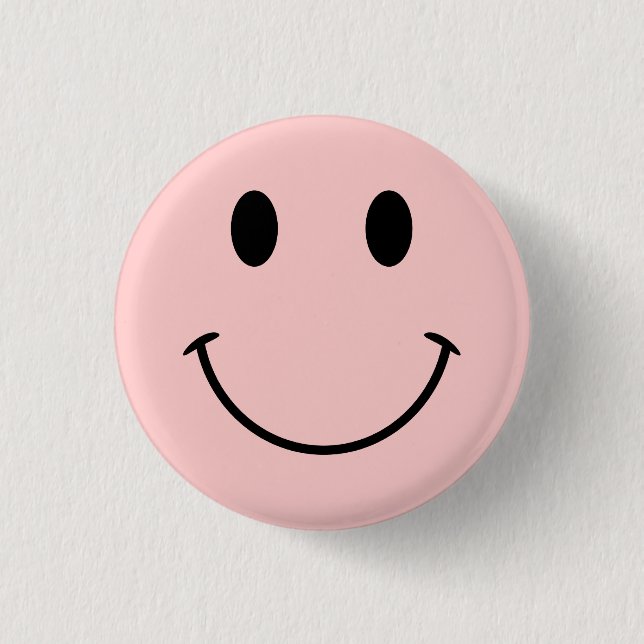 Badge Rond 2,50 Cm Coupe rose et noire (Devant)