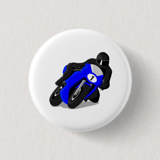 Badge Rond 2,50 Cm Coureur de moto