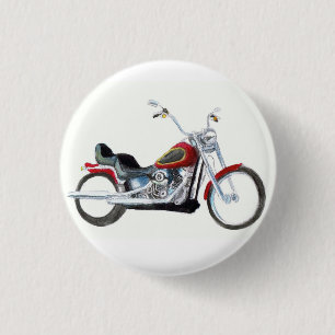 Badge Rond 2,50 Cm Coutume de Doux-queue de Harley