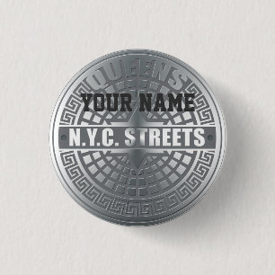 Badge Rond 2,50 Cm Couvercles de regards Queens