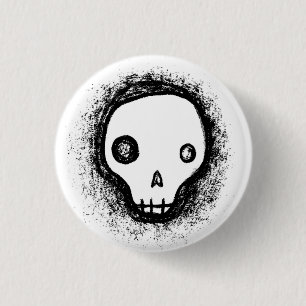 Badge Rond 2,50 Cm Crâne 2