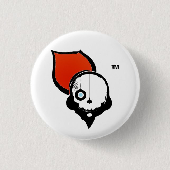 Badge Rond 2,50 Cm Crâne de NinjaCruise (Devant)