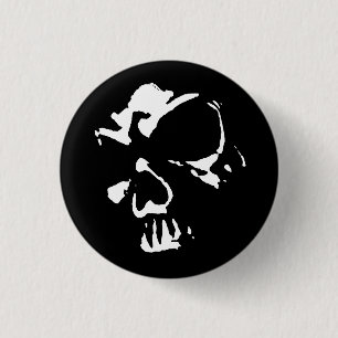 Badge Rond 2,50 Cm Crâne morbide