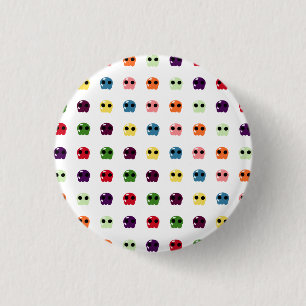 Badge Rond 2,50 Cm Crânes de sucre