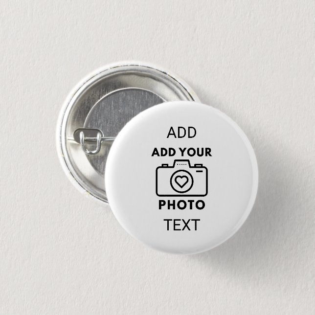 Badge Rond 2,50 Cm Create Your Own Fully Customizable Event (Devant & derrière)