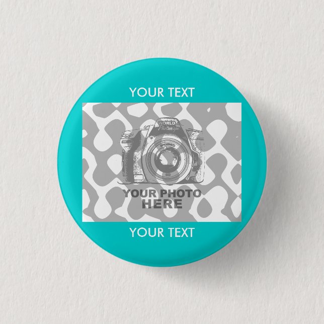 Badge Rond 2,50 Cm Créez votre propre bouton rond horizontal (Devant)