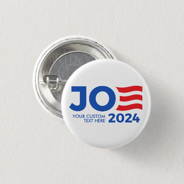 Badge Rond 2,50 Cm Créez votre propre Joe Biden 2024 (Devant & derrière)