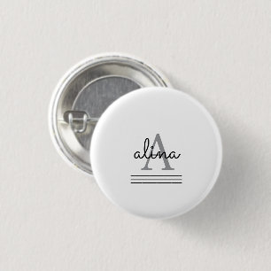 Badge Rond 2,50 Cm Créez Votre Propre Monogramme Personnalisé