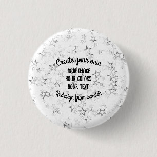 Badge Rond 2,50 Cm Créez votre propre Parties scintillant - Star