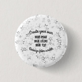 Badge Rond 2,50 Cm Créez votre propre Parties scintillant - Star