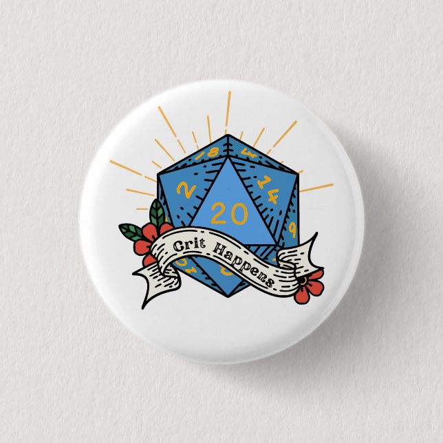 Badge Rond 2,50 Cm Crit Arrive Pin (Devant)