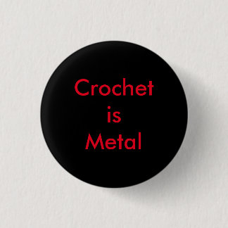 Badge Rond 2,50 Cm Crochet est métal