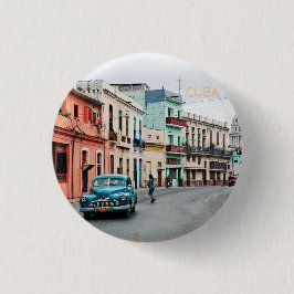 Badge Rond 2,50 Cm Cuba