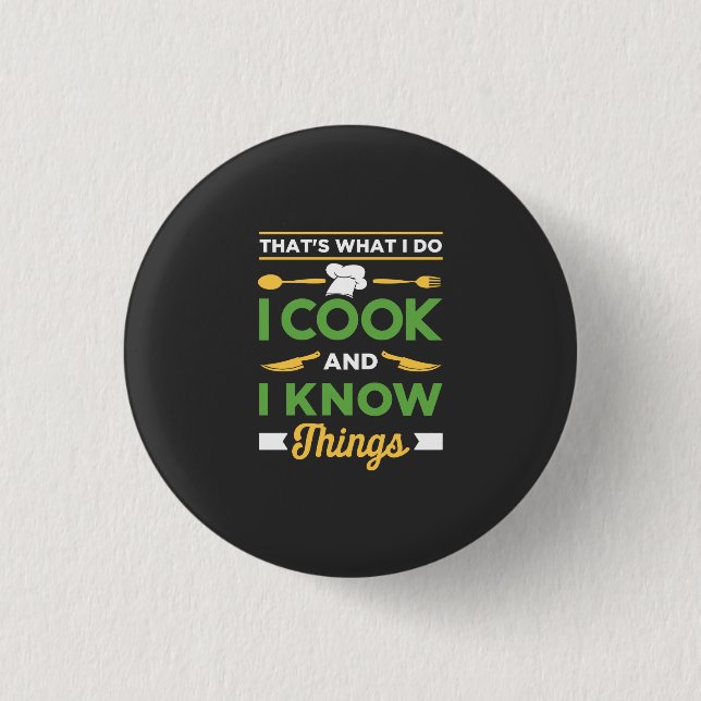 Badge Rond 2,50 Cm Cuisine amusante (Devant)