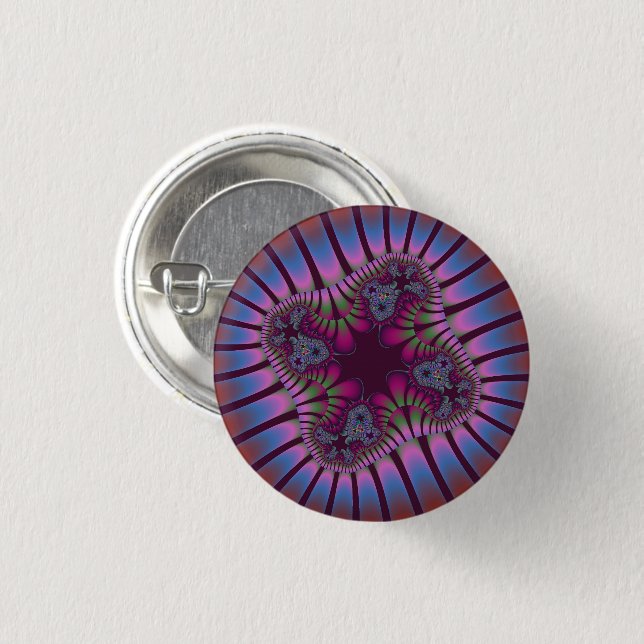 Badge Rond 2,50 Cm Custom Burgundy (Devant & derrière)