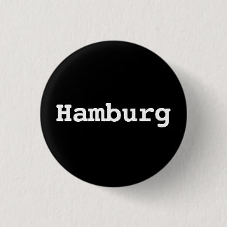Badge Rond 2,50 Cm Customisable Hamburg Typography