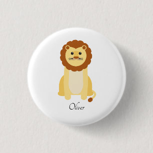 Badge Rond 2,50 Cm Cute Baby Lion Personnalisé