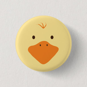 Badge Rond 2,50 Cm Cute Little Ducky Face