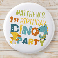 Cute Modern Dino Dinosaur fête d'anniversaire pour