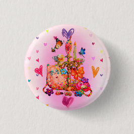 Badge Rond 2,50 Cm Cute Pastel