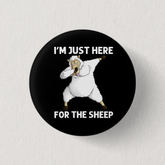 Badge Rond 2,50 Cm Cute Sheep