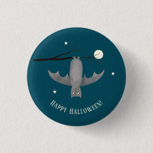 Badge Rond 2,50 Cm Cute Vampire Bat Halloween