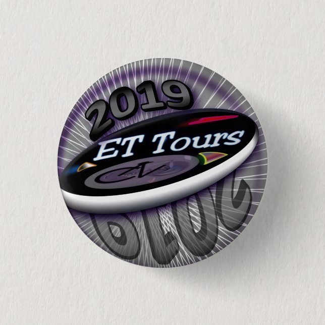 Badge Rond 2,50 Cm CycleNuts 2019 ET bouton de visite (Devant)