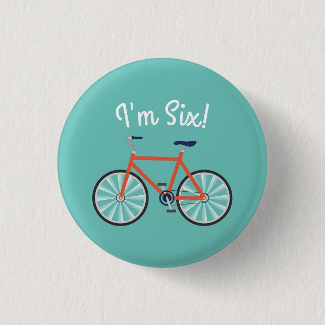 Badge Rond 2,50 Cm Cyclisme sur bicyclette pour enfants Vélo d'annive (Devant)