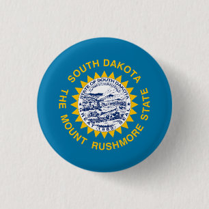 Badge Rond 2,50 Cm Dakota du Sud
