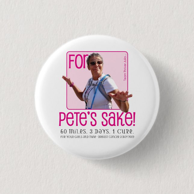 Badge Rond 2,50 Cm Dans l'intéret de Petes (Devant)