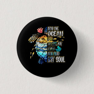 Badge Rond 2,50 Cm Dans L'Océan Je Vais Perdre Mon Esprit Et Trouver 