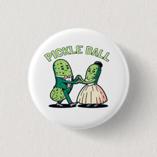 Badge Rond 2,50 Cm Danse de bal de Pickball