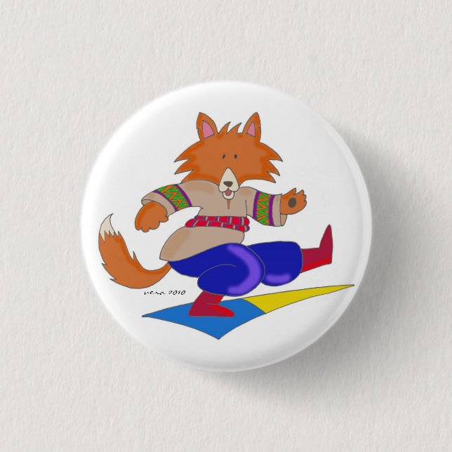 Badge Rond 2,50 Cm Danseur rusé ukrainien (Devant)
