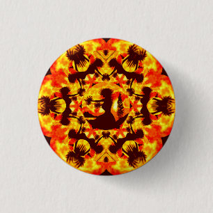 Badge Rond 2,50 Cm Danseurs Hula