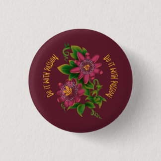 Badge Rond 2,50 Cm Dark Pin Do It With Passion