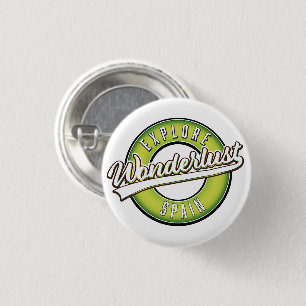 Badge Rond 2,50 Cm Découvrez l'Espagne Merveilleuse