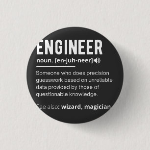 BADGE ROND 2,50 CM DÉFINITION DES INGÉNIEURS
