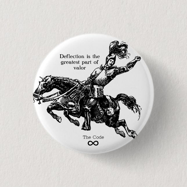 Badge Rond 2,50 Cm Déflection et vaillance (Devant)
