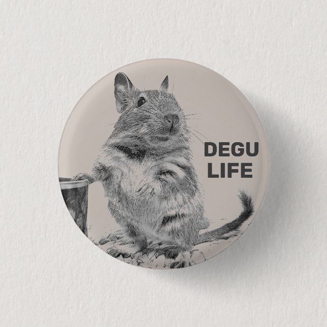 BADGE ROND 2,50 CM ⊿ DEGU. ⊿ (Devant)
