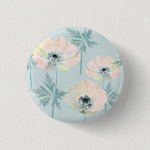 Badge Rond 2,50 Cm Delicate pink anemones