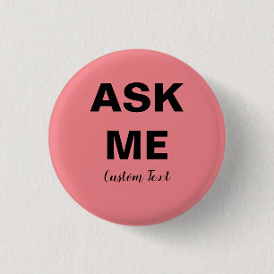 Badge Rond 2,50 Cm Demander au bénévole