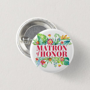 Badge Rond 2,50 Cm Demoiselle d'honneur de mariage de destination tro
