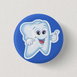 Badge Rond 2,50 Cm Dent heureuse saine