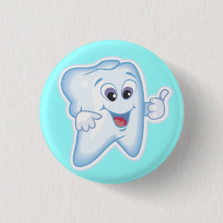 Badge Rond 2,50 Cm Dent heureuse saine