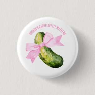 Badge Rond 2,50 Cm Dernière Pickle qu'elle chatouillera Enterrement d