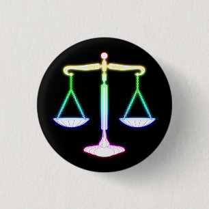 Badge Rond 2,50 Cm Des échelles de lumière colorées pour la justic