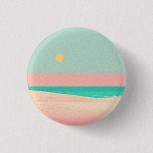 Badge Rond 2,50 Cm Design de plage