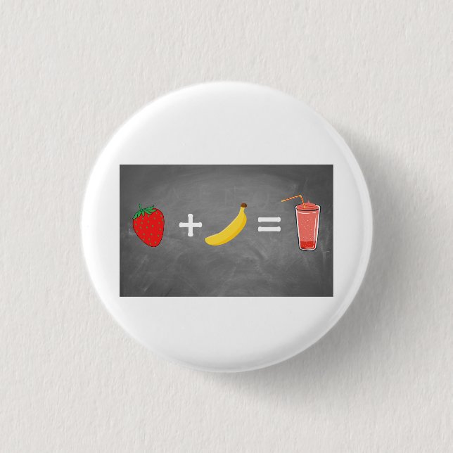 Badge Rond 2,50 Cm Design de style de vie sain (Devant)
