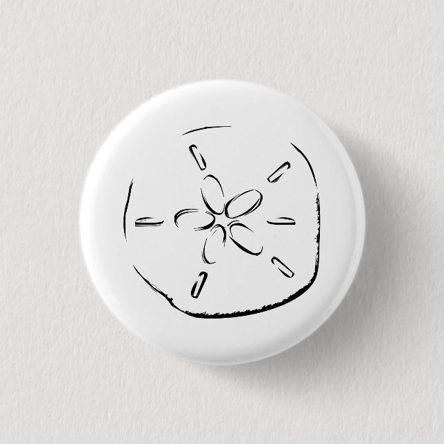 Badge Rond 2,50 Cm Dessin Dollar De Sable (Devant)
