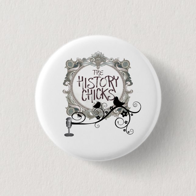 Badge Rond 2,50 Cm Deux poussins et une MIC (Devant)